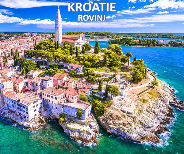 Kroatië Rovinj – kleurrijke haven op een schiereiland