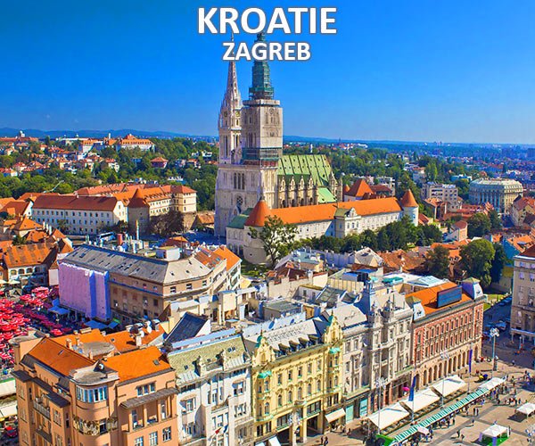 Kroatië Zagreb – kathedraal en stadsplein
