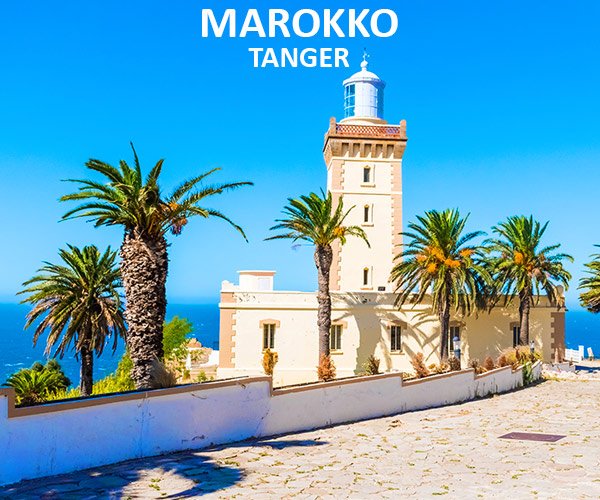 Marokko Tanger – vuurtoren aan zee