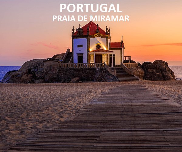 Portugal Porto – Praia de Miramar kapel op het strand