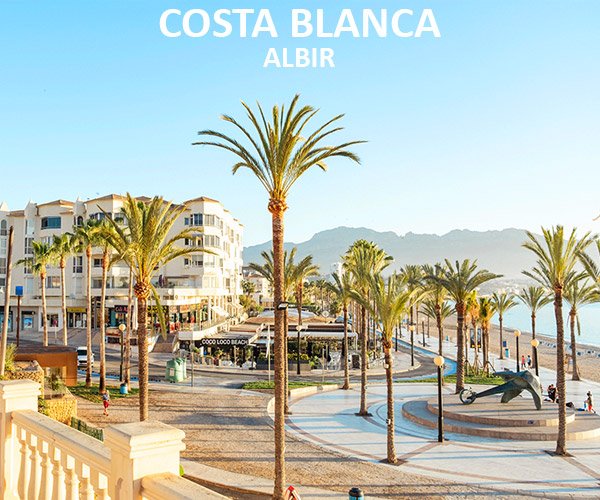 Costa Blanca Albir – boulevard met palmbomen