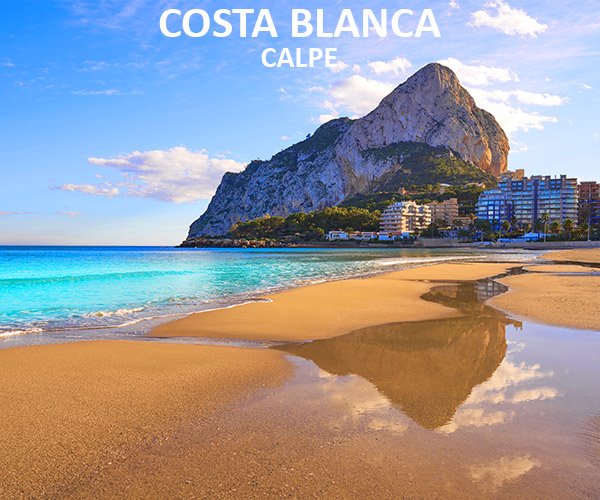 Costa Blanca Calpe – strand met de Peñón de Ifach